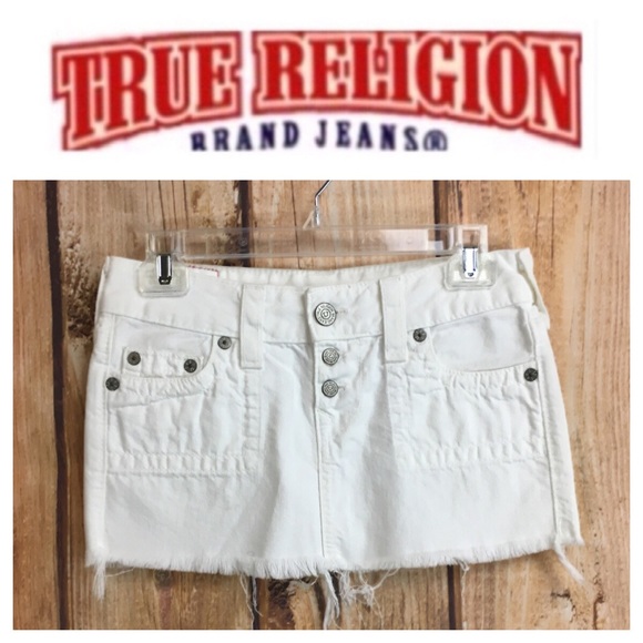 true religion jean skirt